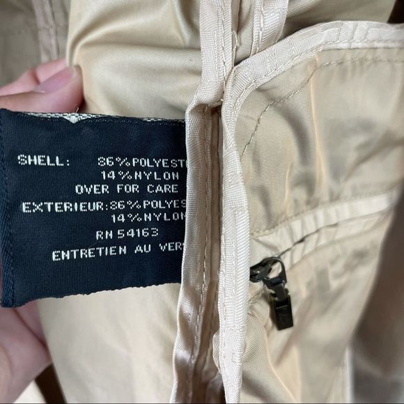 Cole Haan Tan Trench Coat size L - Picture 7 of 12